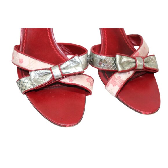 LOUIS VUITTON Takashi Murakami Cherry Blossom Heels 39 - Picture 6 of 8